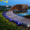 4pcs Waterproof LED Solar Outdoor Ground Lawn Lamp Landscape Night Light