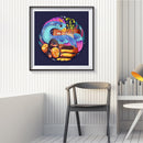 11CT Stamped Printed on Canvas Animal Artworks Home Wall Decoration Art Gif