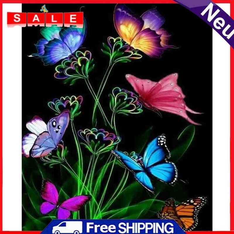 Butterfly Oil Paint By Numbers DIY Coloring Picture Kits for Adults Children Art
