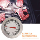 Stainless Steel Barbecue Grill Thermometer Oven Temp Gauge Outdoor Camping Tool