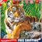 5D DIY diamond painting full circle diamond tiger w798