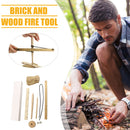 Wood Make Fire Drilling Tool for Outdoor Camping Hiking Survival Activity Newly