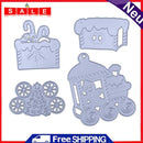 Snowvirtuos Christmas Train Group DIY Metal Stencil Scrapbook Embroidery Snow