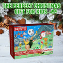24 Grids Xmas Soccer Toys Box Unique Christmas Calendar Box Holiday Party Favors