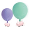6pcs Plastic Inflatable Balloons Kids Kindergarten Party Toys Color Random Newly
