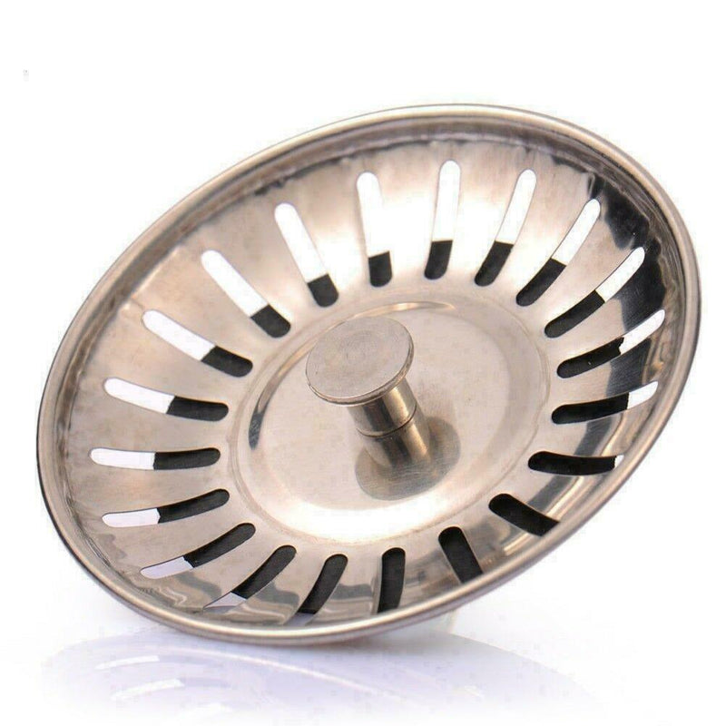 1xStainless Steel Kitchen Sinks Strainer Waste Plug Stopper Drain Filter C6L4