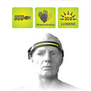 Sensor COB LED Headlamp Waterproof Outdoor Riding Camping Headlight (Black)