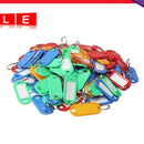 100pcs Plastic Keychain ID Label Keychain with Keychain