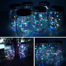LED Solar Bottle Night Lamp Fairy String Light Mason Jar Lid Lamp (Colorful