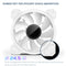 COOLMOON Cooler Silent 4Pin PWM 5V 3Pin ARGB Aura Sync Computer Case Cooling Fan