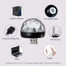 Ball Sound Activated LED Atmosphere Stage Light for Car DJ Karaoke Mini Disc