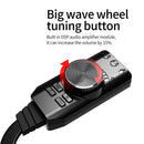 GS3 7.1 Channel Sound Card Adapter External USB Audio 3.5mm Headset for PC Newly