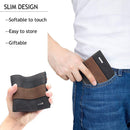 Multi-Function Men Money Purse Casual PU Hit Color Card Holder Short Mini Wal