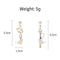 Elegant Jewelry Sweet Starlight Asymmetric Earrings Cute Cat Rhinestone Tassel