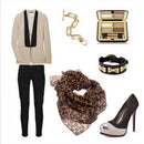Gift Fashion Women Long Shawl Leopard Scarf Chiffon Wrap