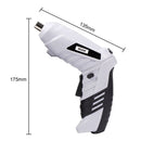 Electric Screwdriver Rechargeable Power Drill Screw Installation (White) Newly