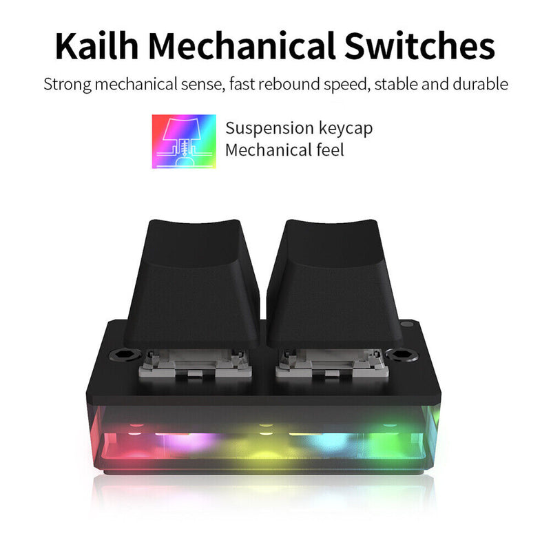 Ergonomics OSU 2 Key Macro Programming Keyboard RGB Backlight Gaming Mini Keypad