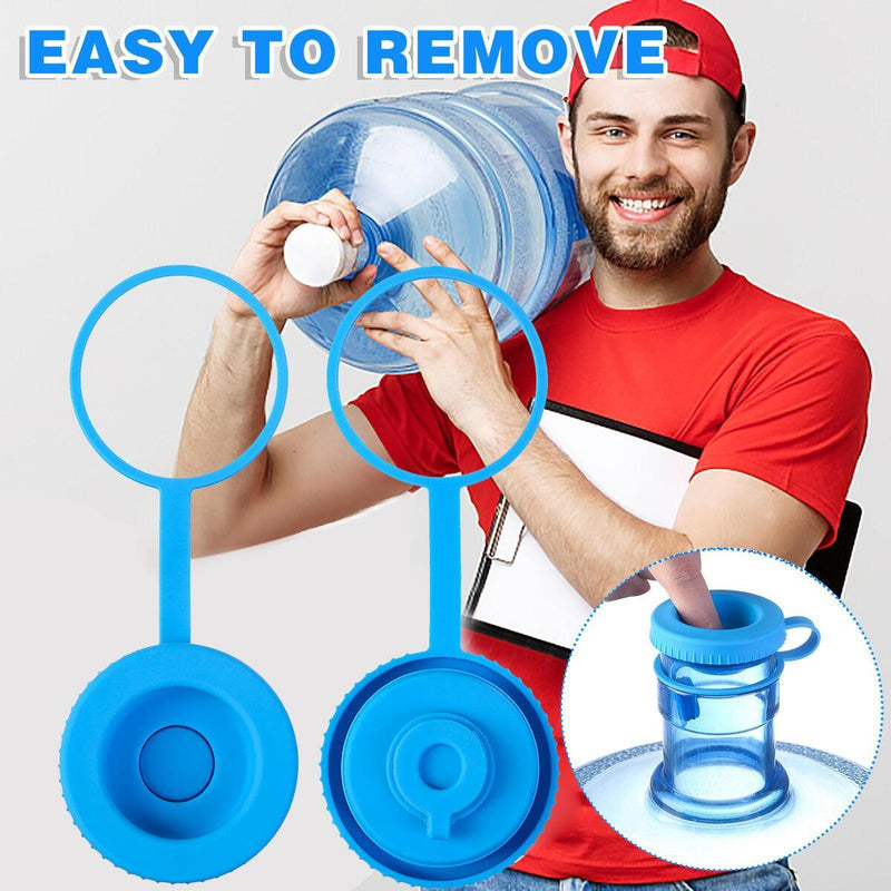 Reusable Non-Spill Water Bottle Caps 45-47mm 5 Gallon Jug Lids Replacement.