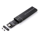USB Type-C M.2 NVMe SSD Enclosure M-Key PCI-E Case (Black USB-A to USB-C)