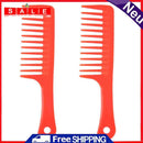 AFfeco 2 x Wide Tooth Combs Hair Care Barber Styling Hairbrush Barber Tool