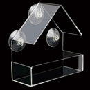 Clear House Window Bird Feeder Birdhouse With Suction Outdoor Garden Feedi hot.
