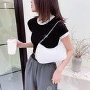 Fashion Women Purse Handbag Solid Color Nylon Underarm Pouch Chain Shoulder Bags