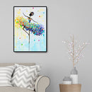 5D DIY Diamond Painting Dancing Girl Mosaic Embroidery Wall Art Needlework
