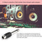 2pcs 6.5mm to RCA Male to Female Jack Plug Audio Video Converters Adapters Newly