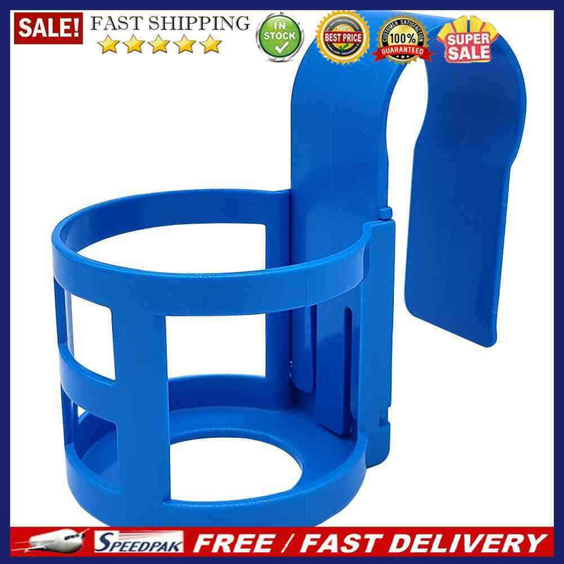 8x Water Cup Hanging Holder Hook for Above Swimming Pool Side Shelf (Blue)