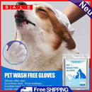 6pcs Cleaning Gloves No Rinse Available Cleaning Massage Gloves Pet Accessories