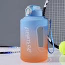Sports Water Bottle Outdoor Fitness Travel Leakproof Frosted Cups (Blue) Newly