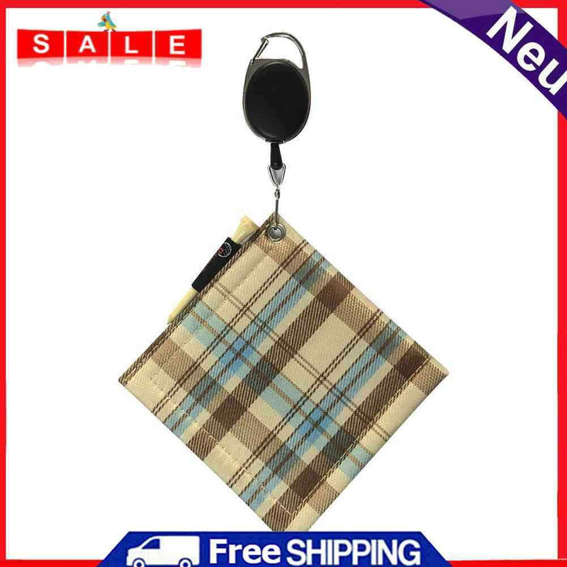 Golf Ball Cleaning Towel Golf Club Head Wiping Cloth Cleaner Tool (Ivory)