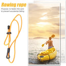 Kayak Canoe Paddle Leash Lanyard Surfing Tether Anti-lost Rope Tie (Yellow)
