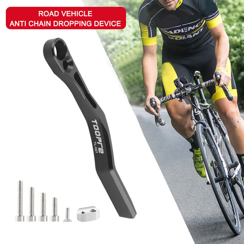 TOOPRE Road Bike Chain Guide Drop Catcher for 34-50T 36-52T 39-53T (Black)