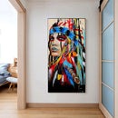 Indigenous Girl Oil Paint By Numbers Kits Canvas Picture DIY Home Decoration