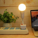E27 Flexible Extension Lamp Holder Adapter Converter Socket Light Bulb Base