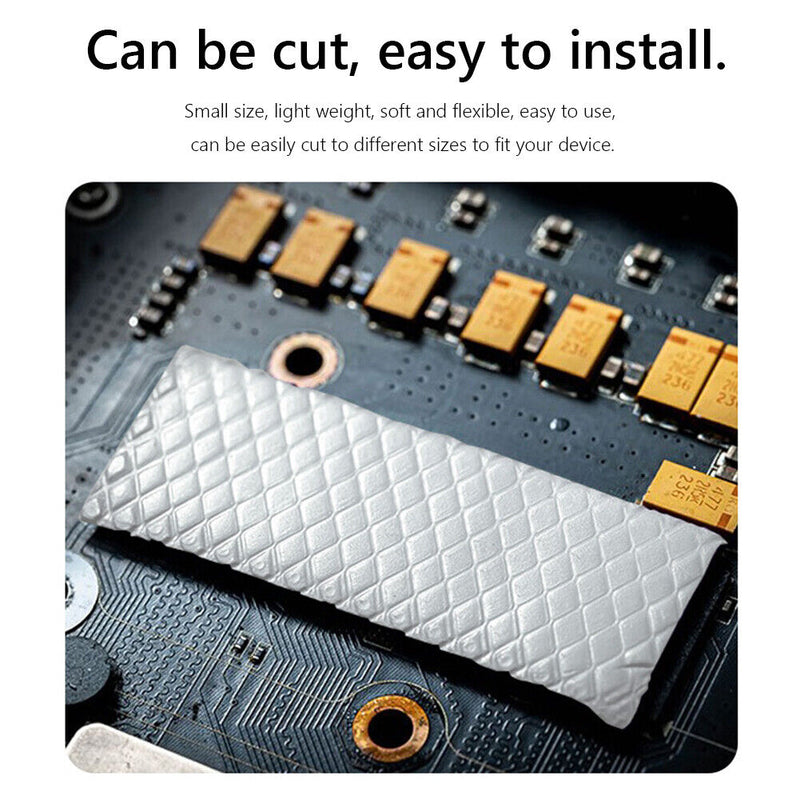 TEUCR TP400 Silicone Pad CPU/GPU Graphics Card Thermal Pad (85x45x0.5mm) Newly