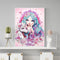 5D DIY Special Shaped Diamond Painting Girl Embroidery Kits Living Room Decor