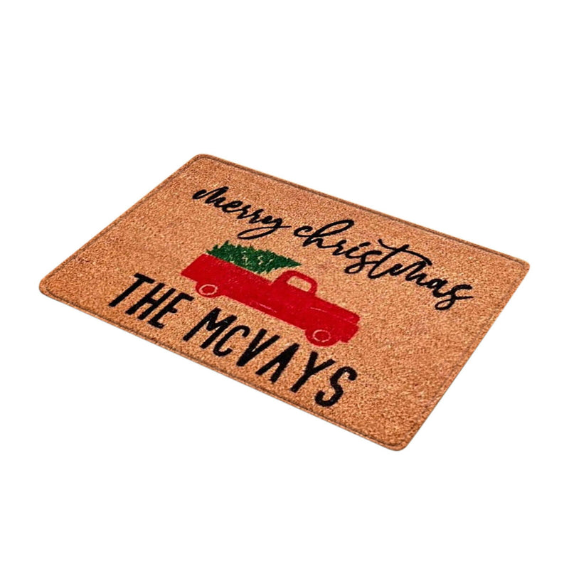 Christmas Floor Mat Tree Letter Non Slip Entrance Carpet (PJ210815-A009)