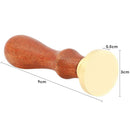 Retro Blank DIY Carving Sealing Wax Stamp Metal Wood Handle Sealing Wax Sta