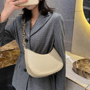 Fashion Solid PU Underarm Bag Alligator Pattern Shoulder Pouch Lady Daily Hobos