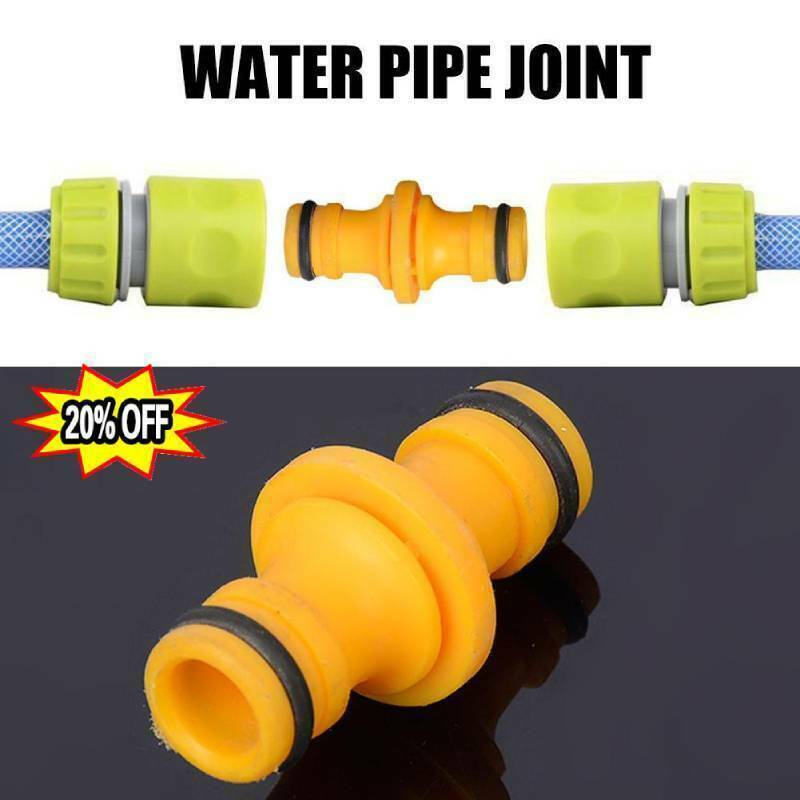 1x Hose Joiner Connector For Putting 2 Garden Pipes Together Hoses D8M1 E6B4