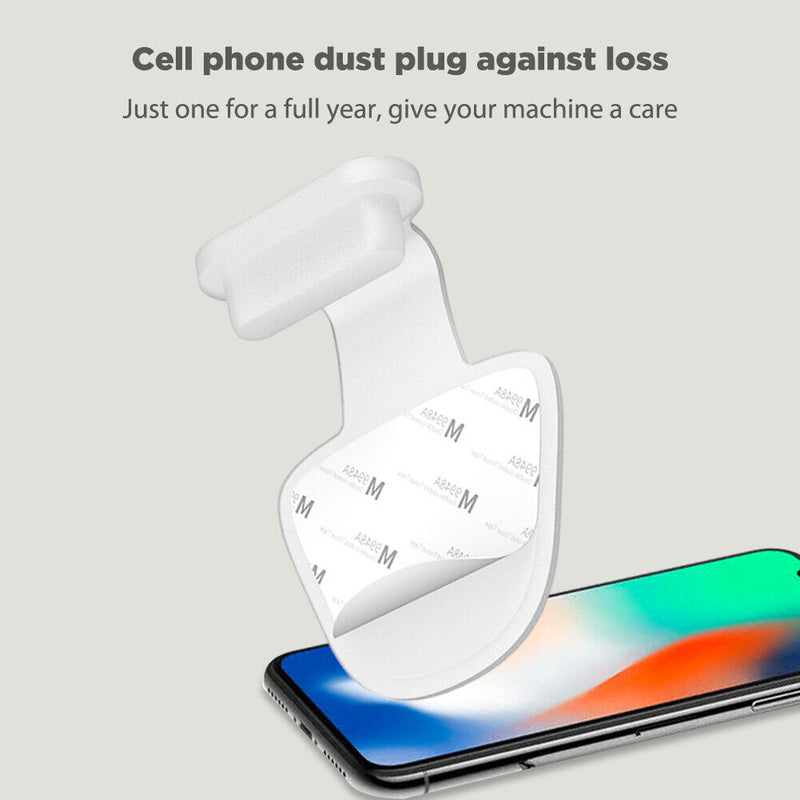 #A Silicone Phone Charging Port Dust Plug for Phone Pad Anti-lost Charger Dock