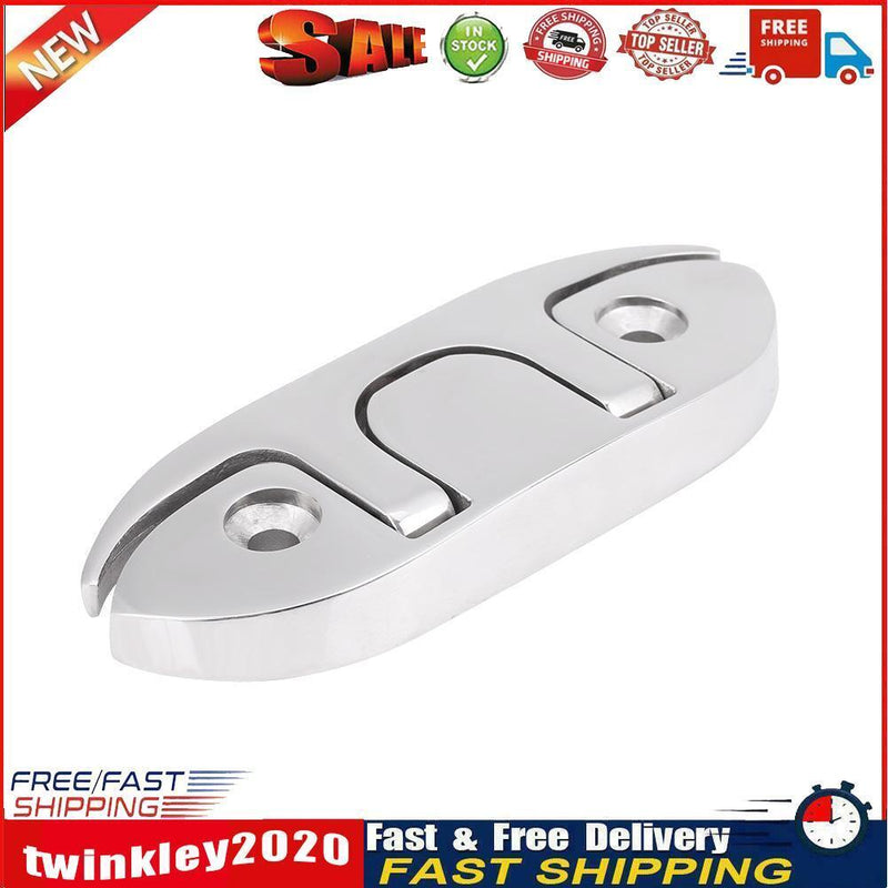 Folding Dock Cleat 4-1/2 inch 316 Stainless Steel Retractable Boat Cleat Newly