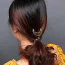 DHYED Women Girls Cute Hollow Moon Hairpin Metal Hairpin Hairpin Sch