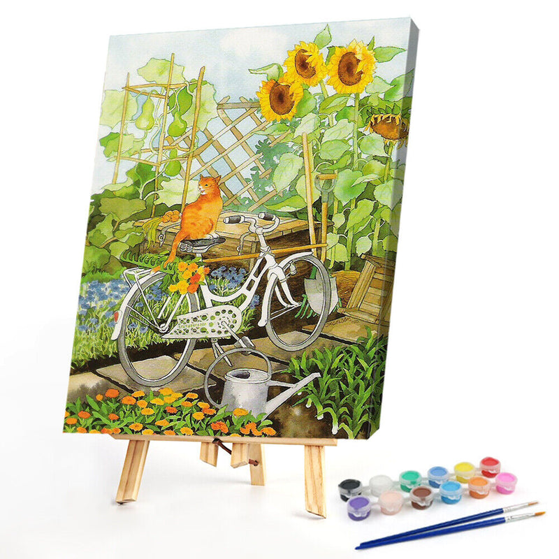 Field Courtyard DIY Oil Paint By Numbers Paintwork for Kids Adults No Frame Art