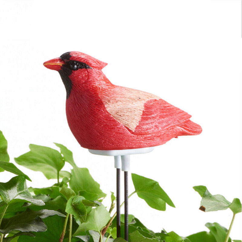 Soil Water Tester Bird Shape Flower Pot Moisture Sensor Farm Meter (Red)