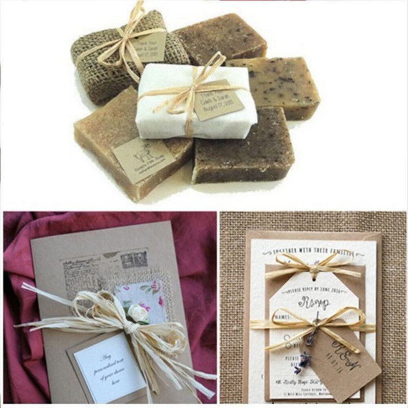 DIY crafts Scrapbooking Dry Straw Pape Raffia Ribbon Wrapping Supplies Packing