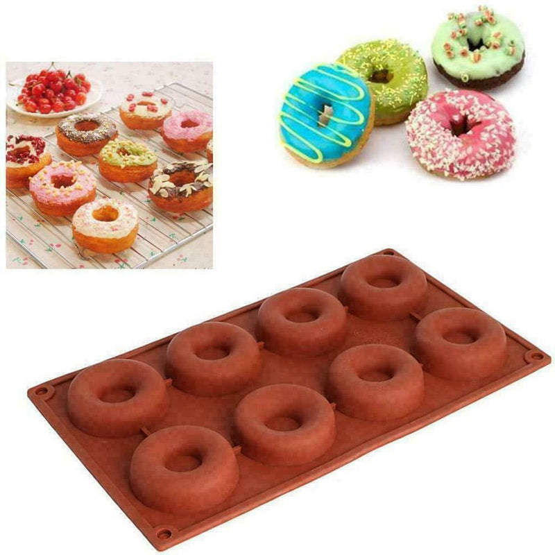 1* Donut Mould Muffin Cupcake NonStick Doughnut Mold L9H3 Baking Pan N5E3