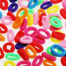 100Pc Girl Kid Colorful Elastic Rope Ring Hairband Hair L6C0 M4K5 H S3Q1 V0P2